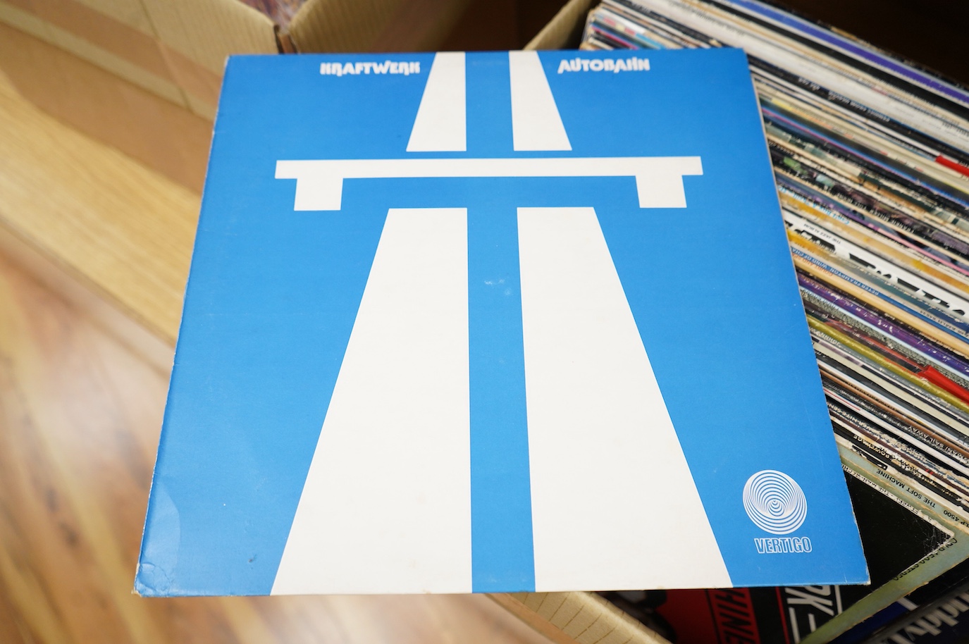 Fifty 1970's LP record albums, together with a few classical albums, artists include; Television, Kraftwerk, the soft machine, AC/DC, Randy Newman, Tracy Chapman, Wet Willies, Blood Sweat & Tears, Alice Cooper, Chicago,